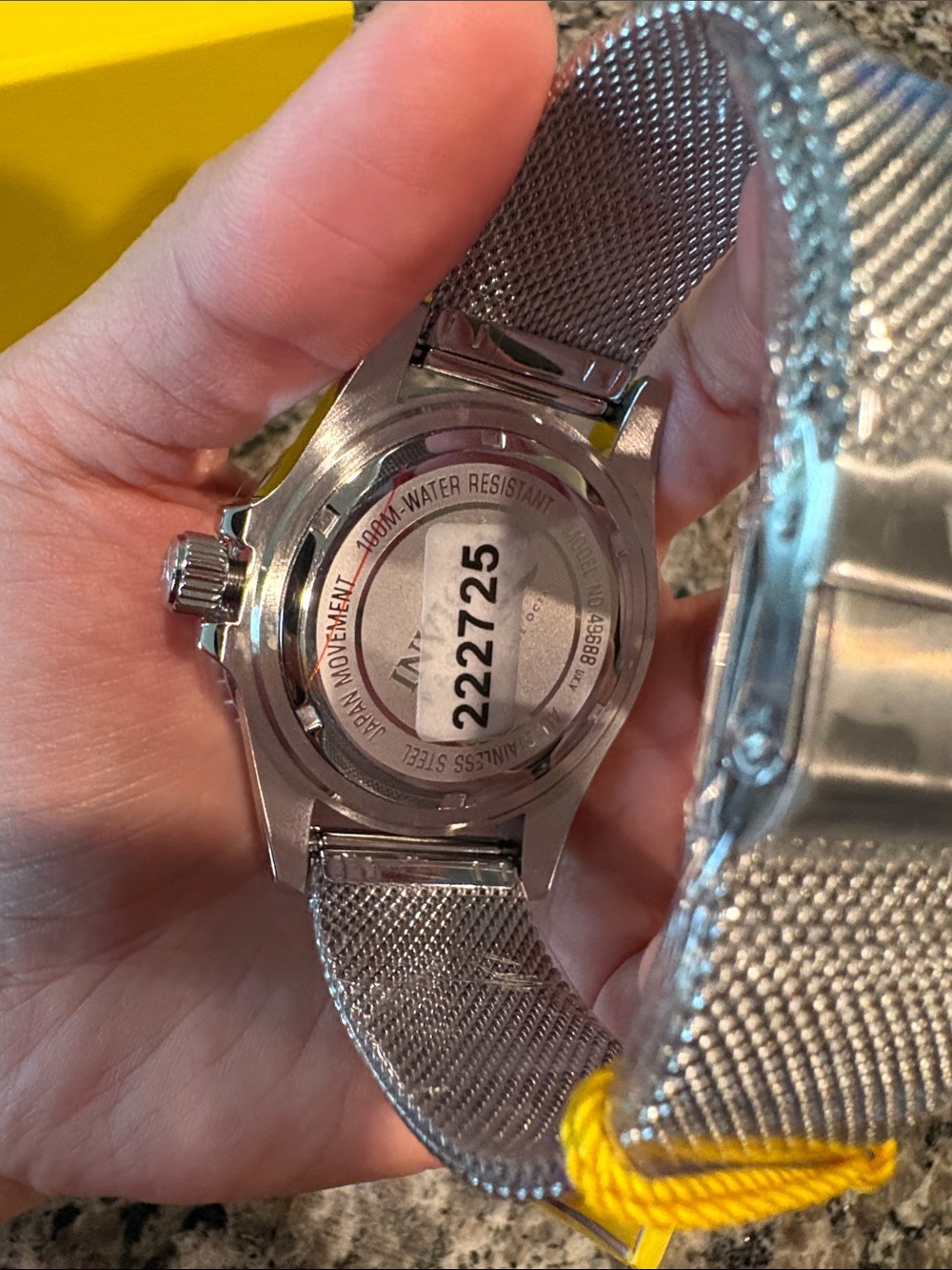 Sold Invicta Blue and Red Dial Mesh Bracelet Watch - Picture 8 of 10